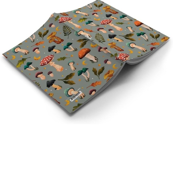 DENIK Mushroom Garden Classic Layflat Notebook, 8.25-inch Length, NWT - Picture 2 of 8